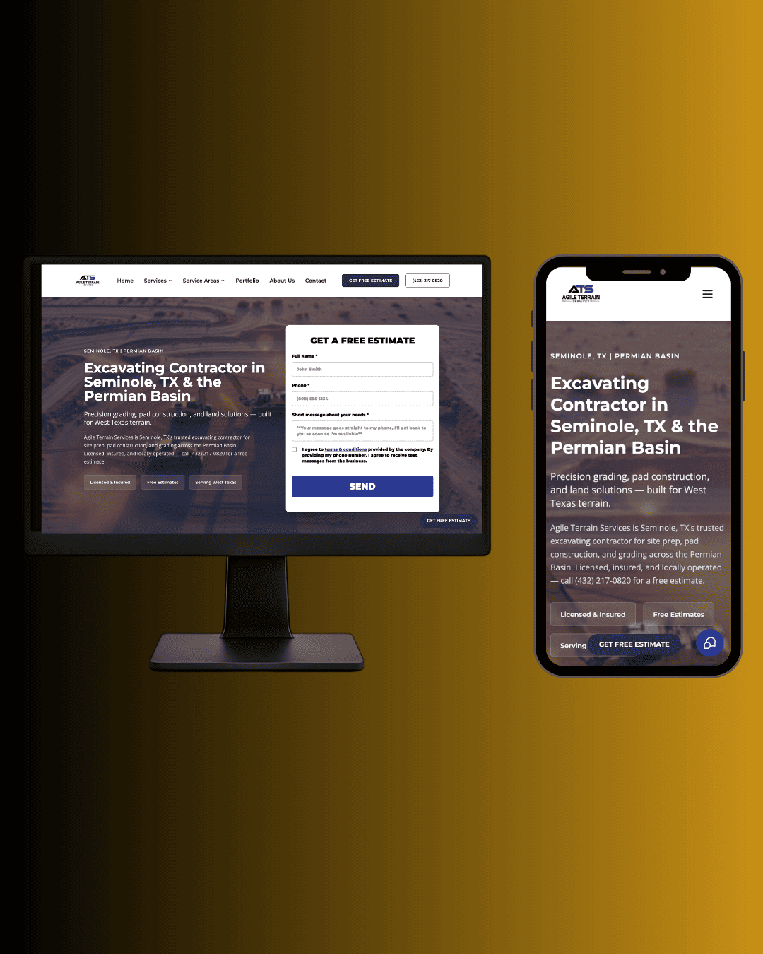 Agile Terrain Services website