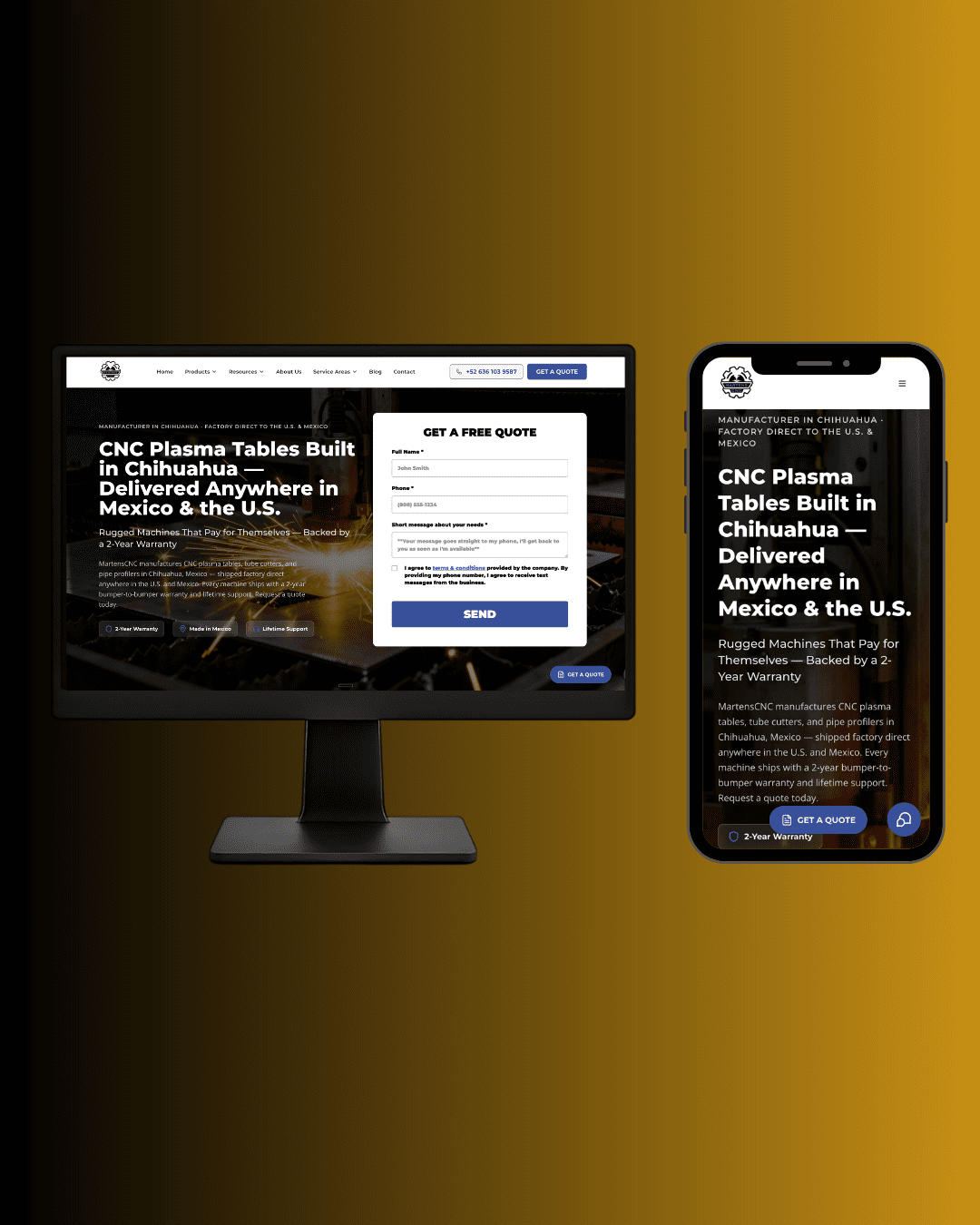 MartensCNC website